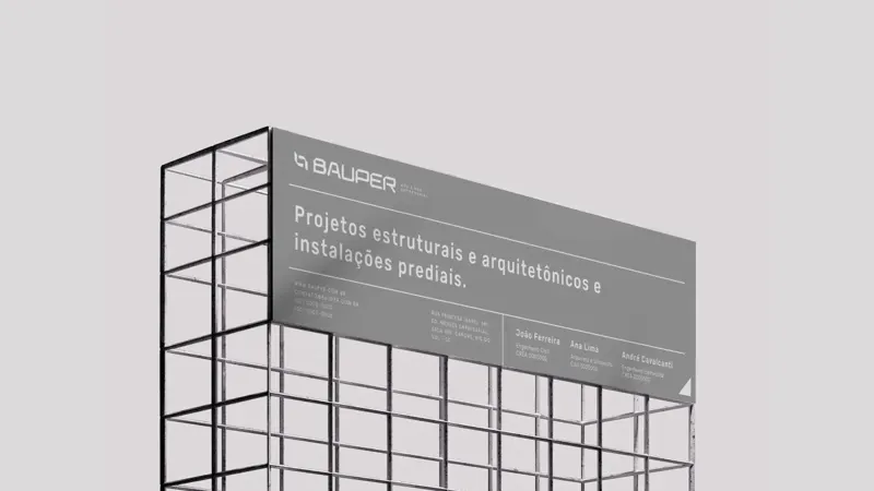 Bauper, totem de sinalização